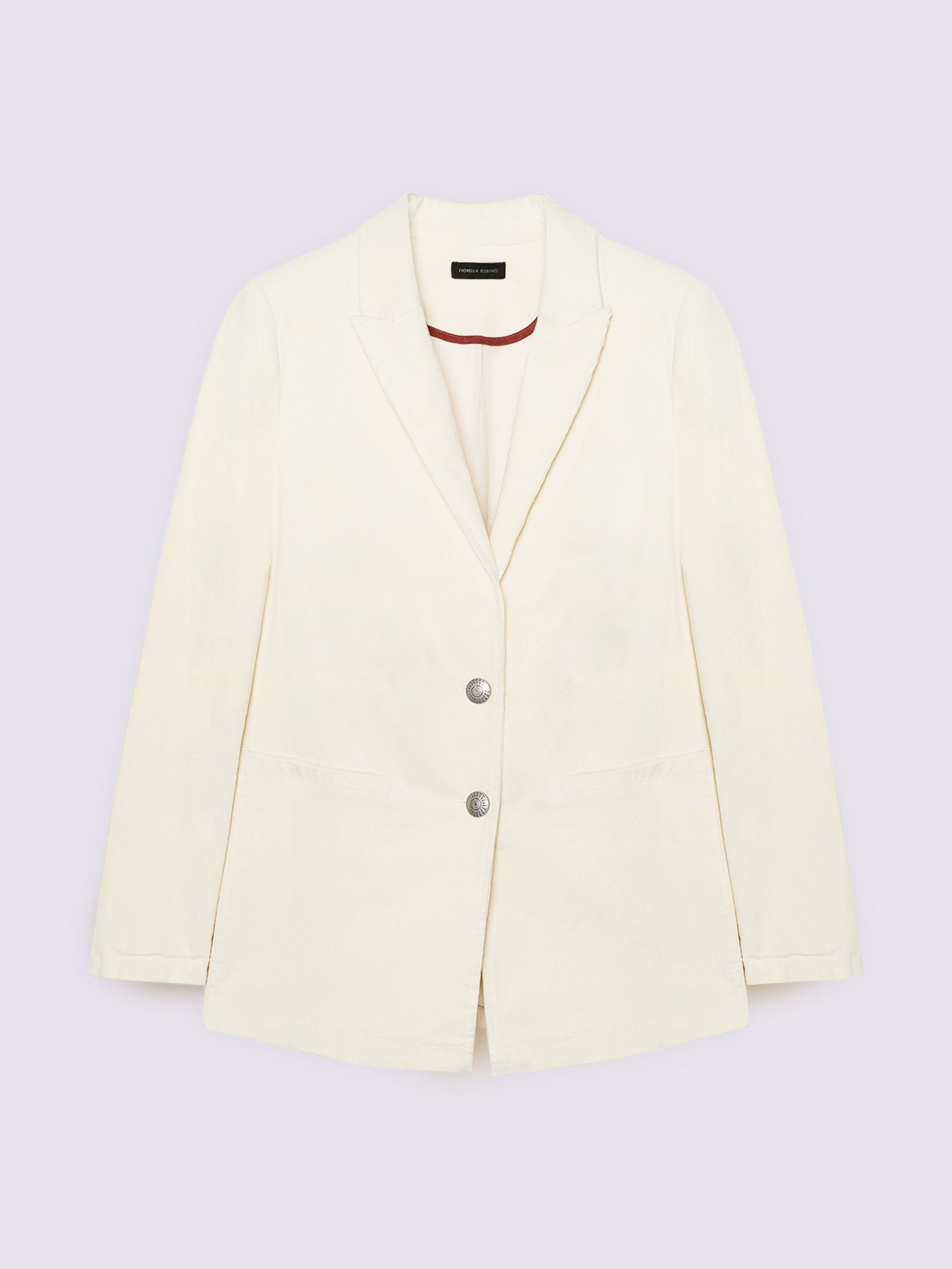 Blazer in velluto a coste misto cotone image number 4