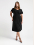 Vestido en tejido de punto con trabilla lateral image number 3