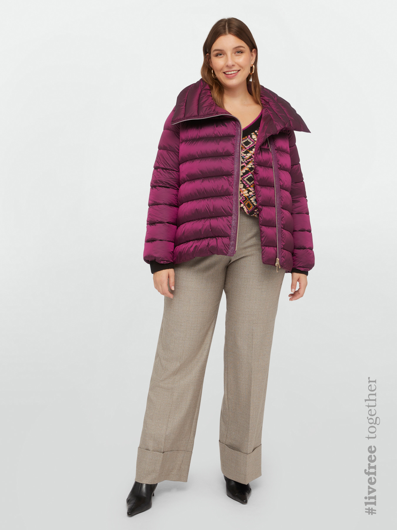 Piumino con imbottitura in Sorona&reg; Aura​  e dettagli lurex image number 0