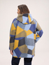 Mixed wool coat with print image number 1