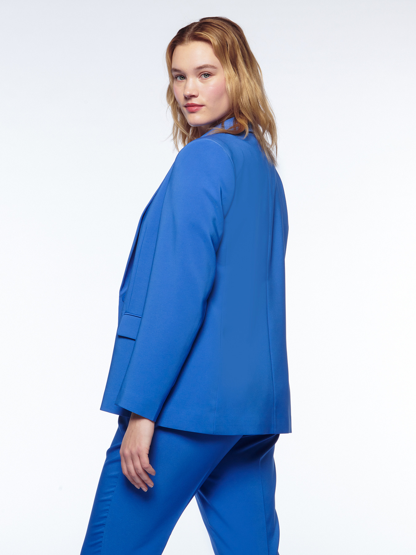 Blazer in tessuto stretch image number 1