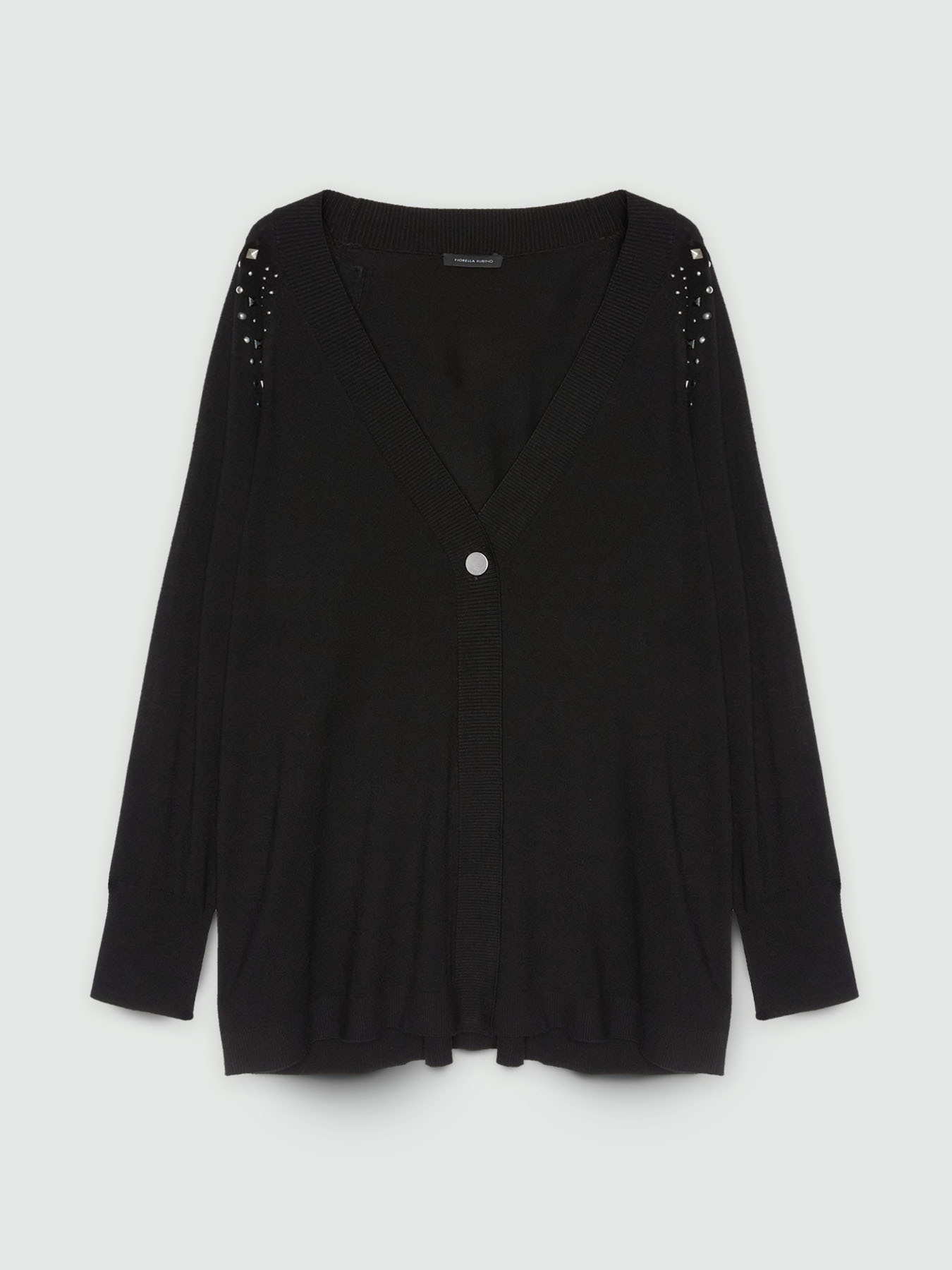 Langer Cardigan mit Nieten image number 4
