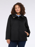 Short wool blend coat with high collar image number 2