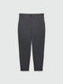 Ballon trousers in yarn-dyed fabric image number 4