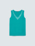 Top en coton avec strass image number 4