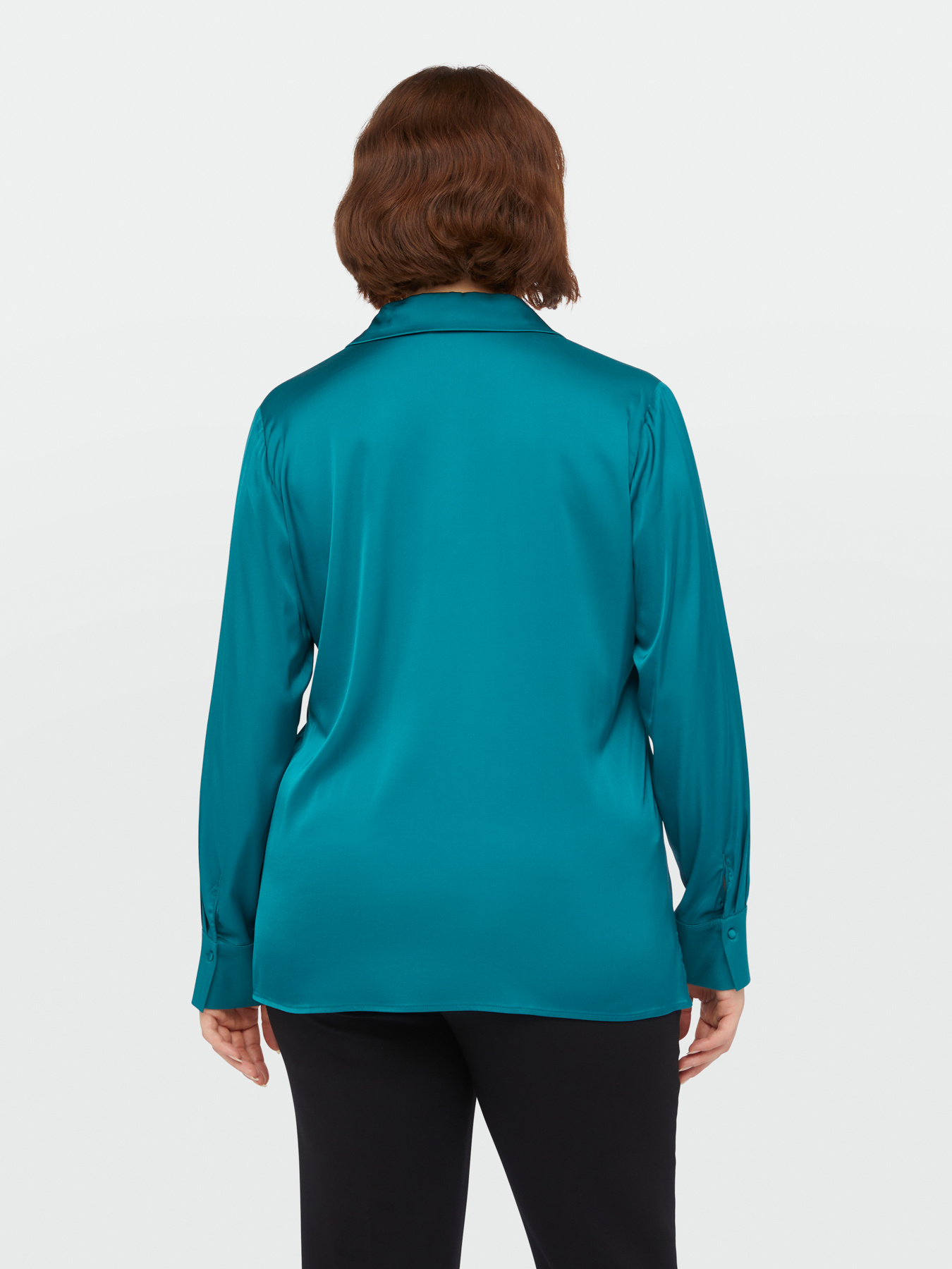 LENZING&trade; ECOVERO&trade; viscose satin shirt image number 1