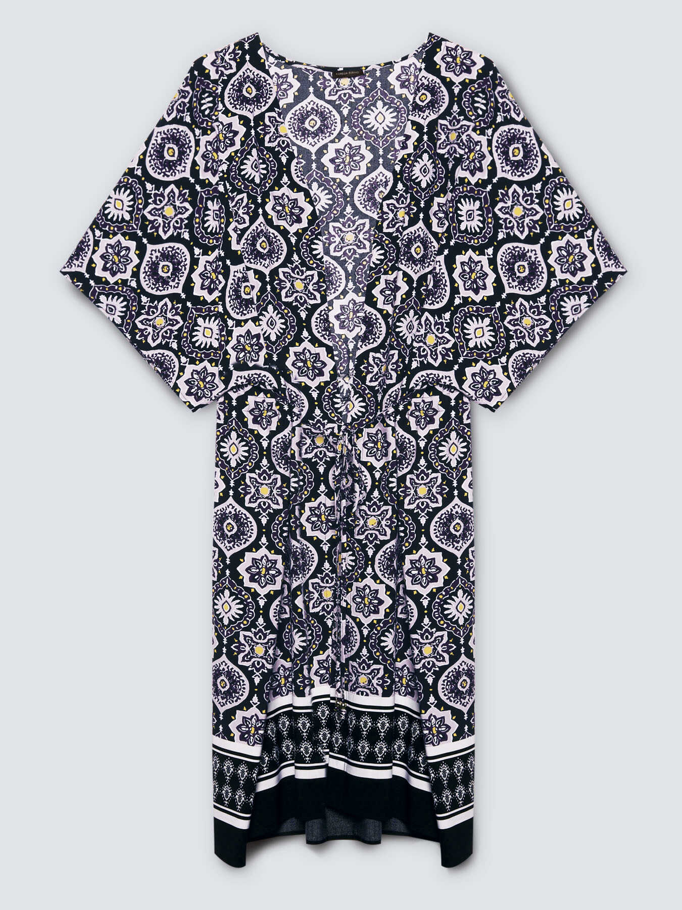 Kaftan aus Viskose mit Majolika-Druck image number 3