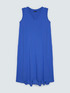 Long V-neck dress image number 4