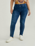 Jeggings push up Diamante blu rinse image number 2