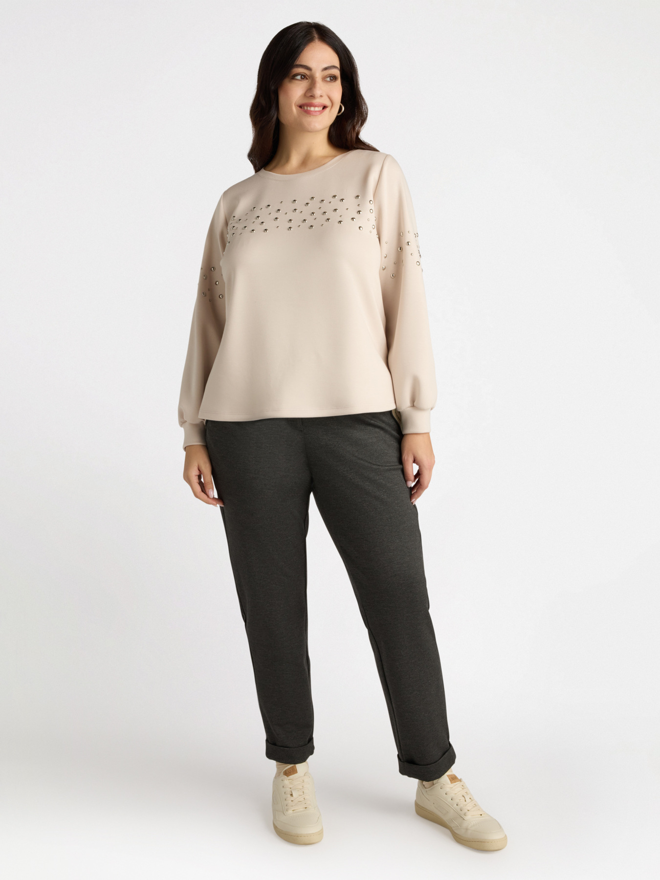 New York trousers with contrasting ribbon image number 1