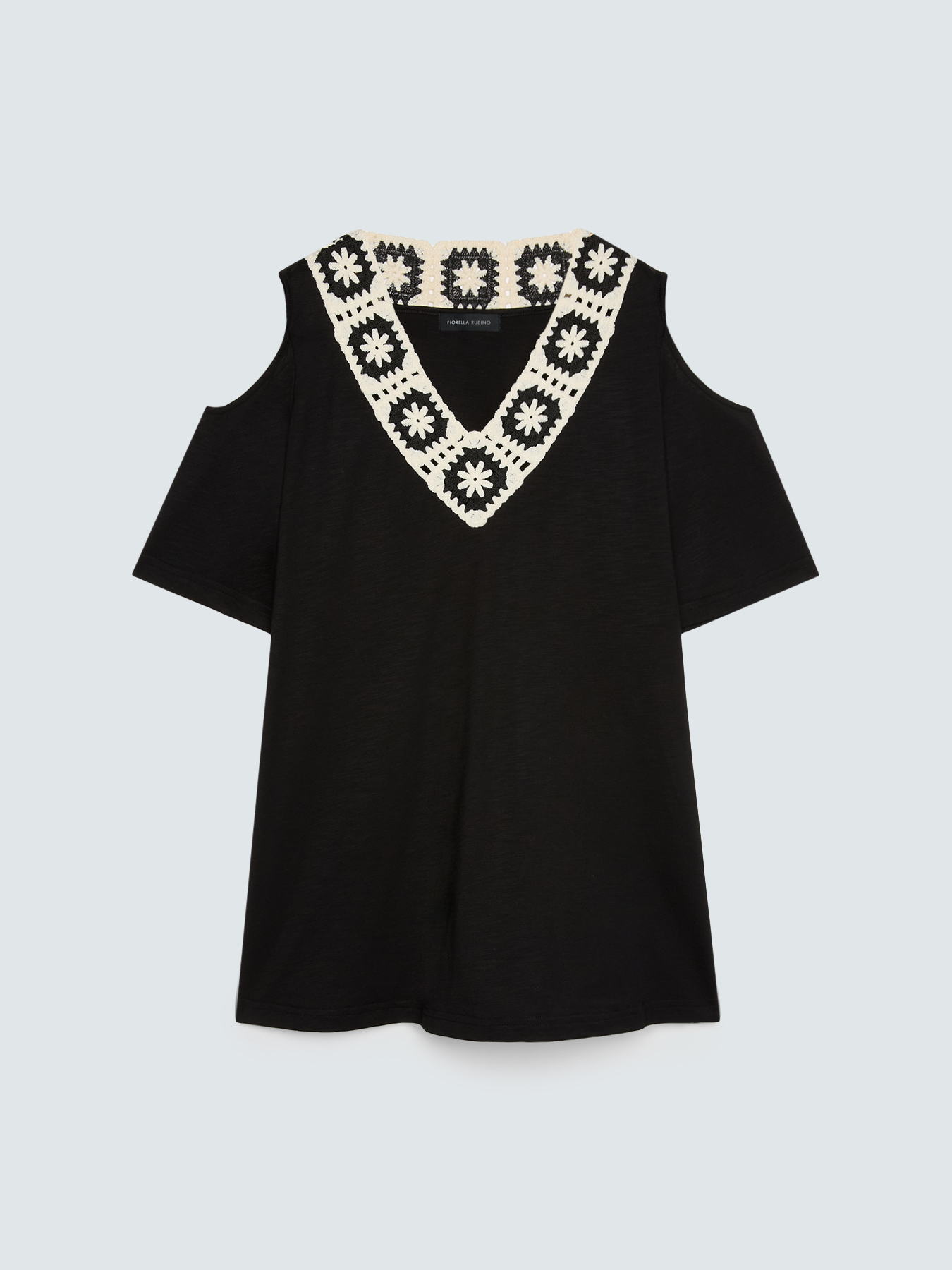 Modal jersey T-shirt with V-neck image number 4