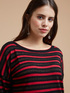 Pullover mit Streifen image number 2