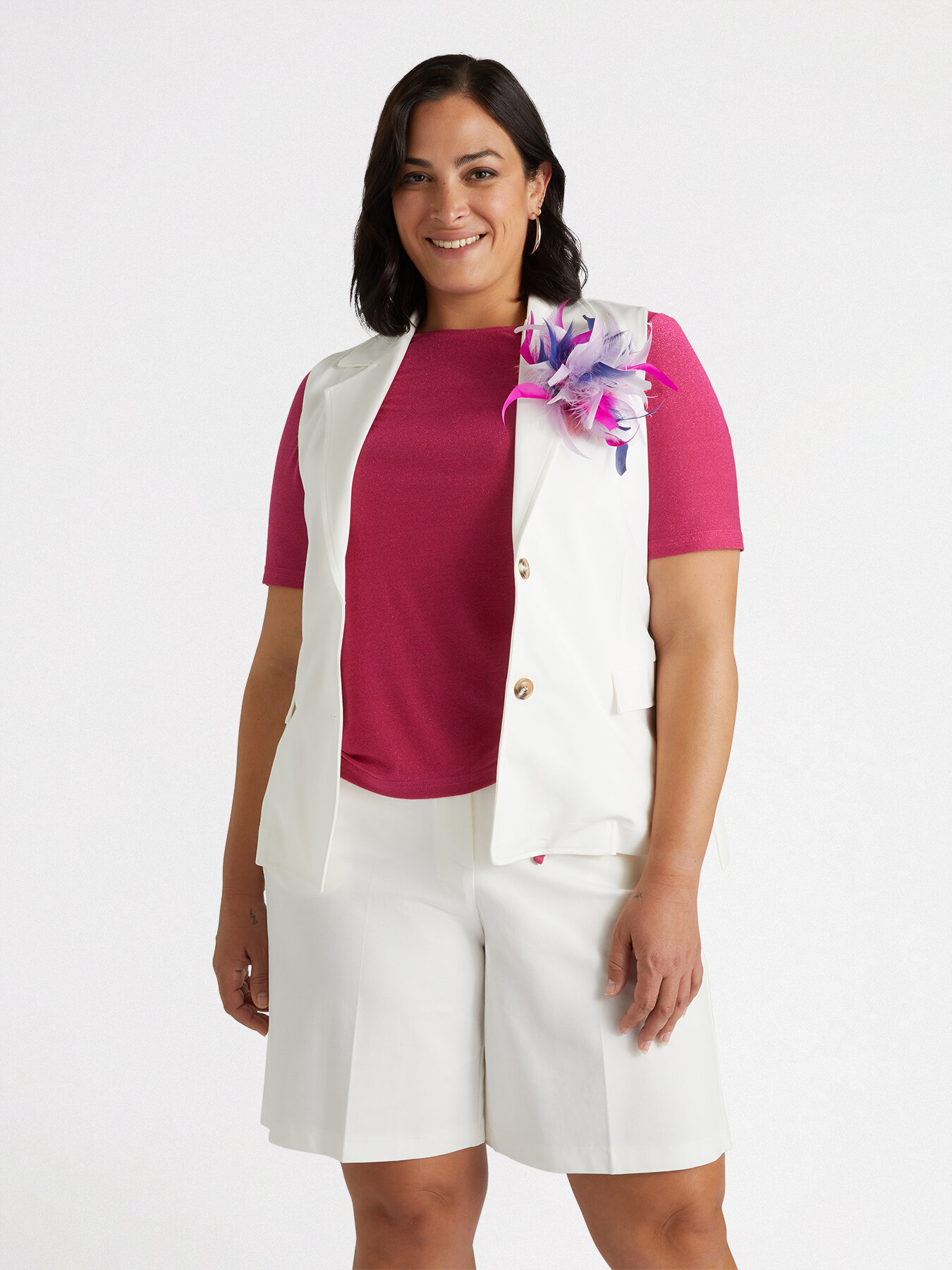 Waistcoat with belt image number 0