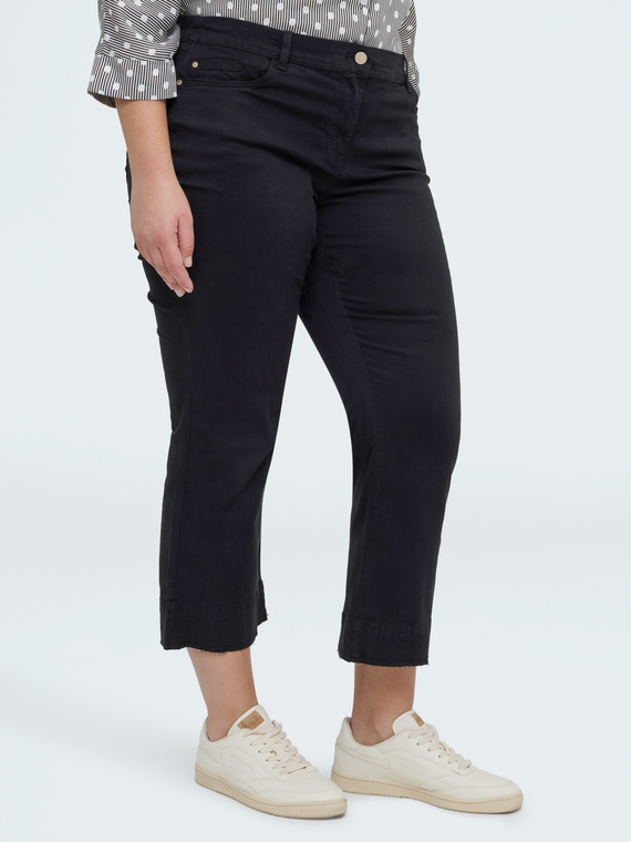 Pantalon Kick Flare &eacute;vas&eacute; en coton
