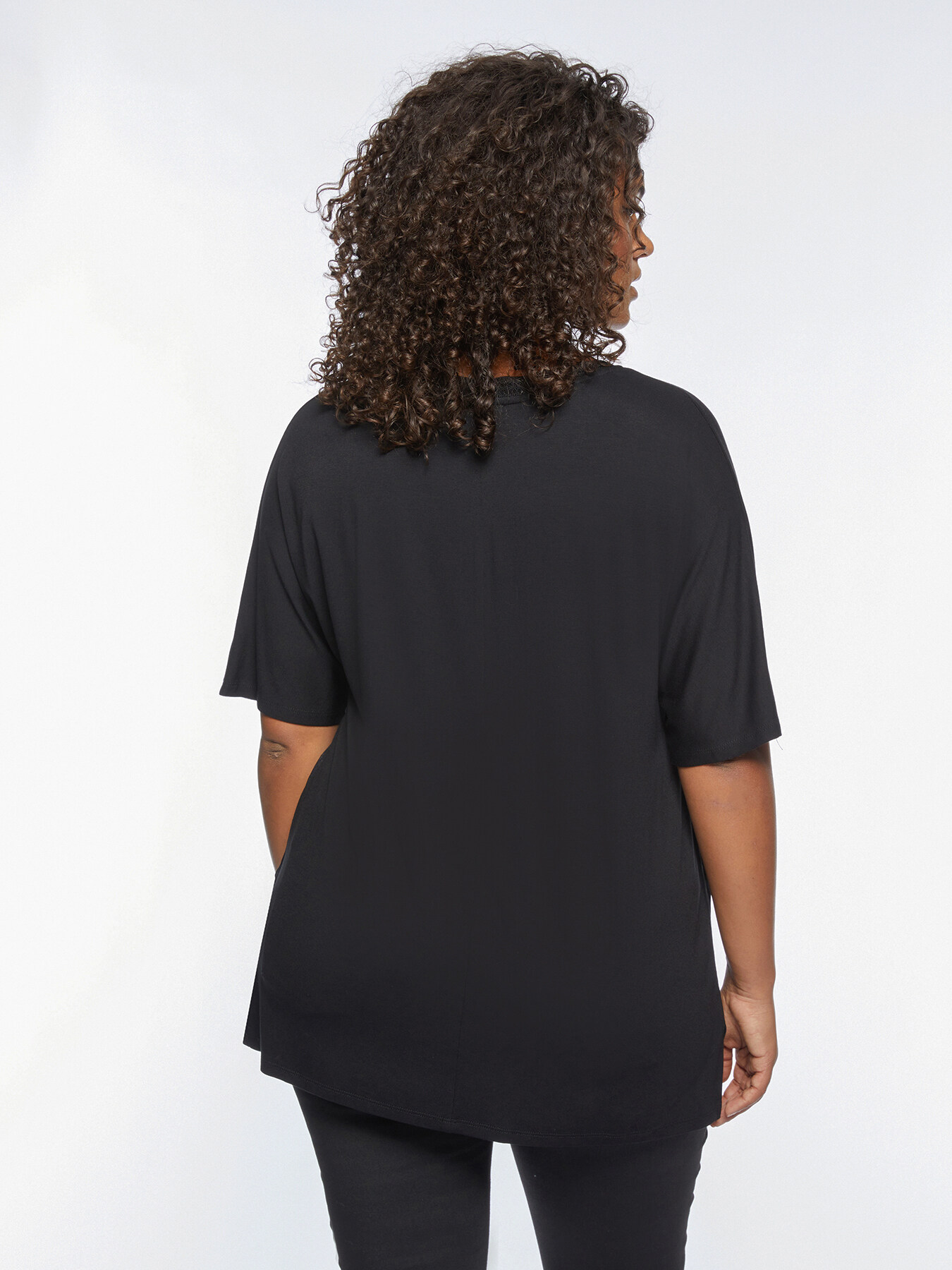 Camiseta con parte delantera animalier image number 1