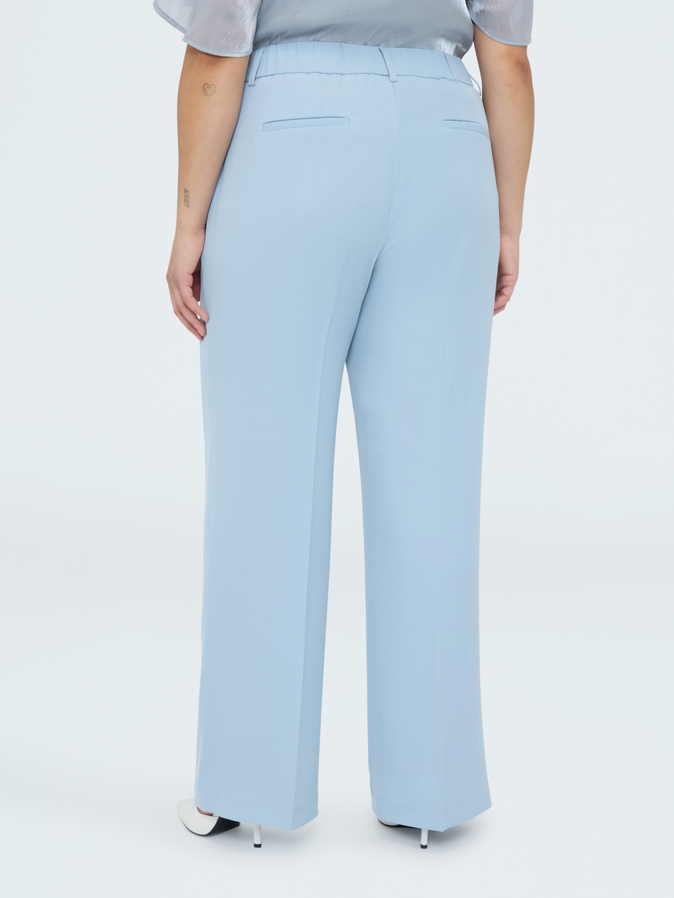 Pantalon &agrave; jambes larges image number 1