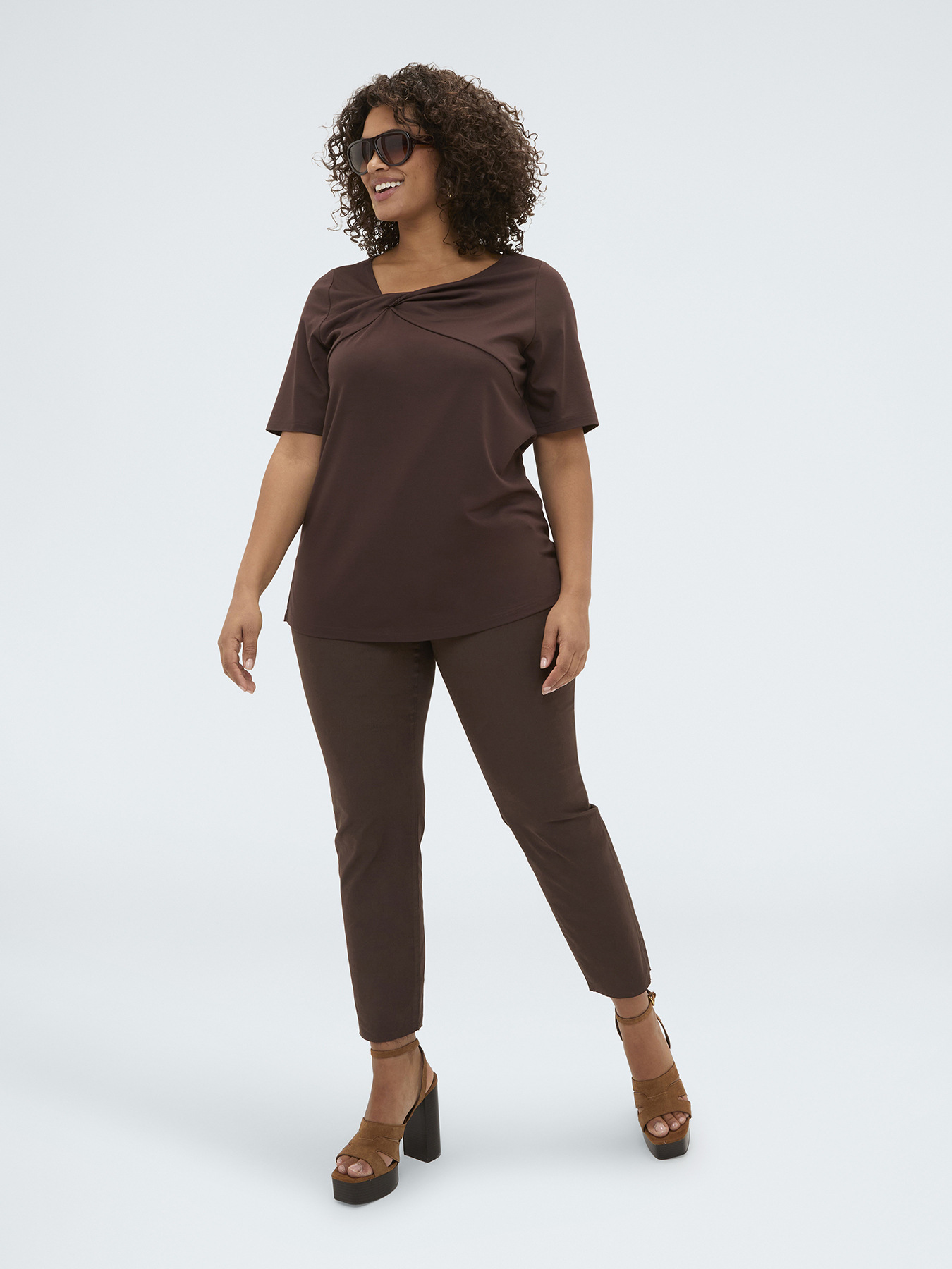 Skinny Cotton Trousers image number 2