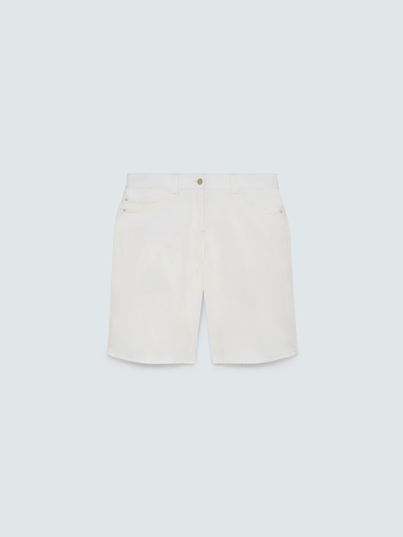 Lightweight cotton Bermuda shorts