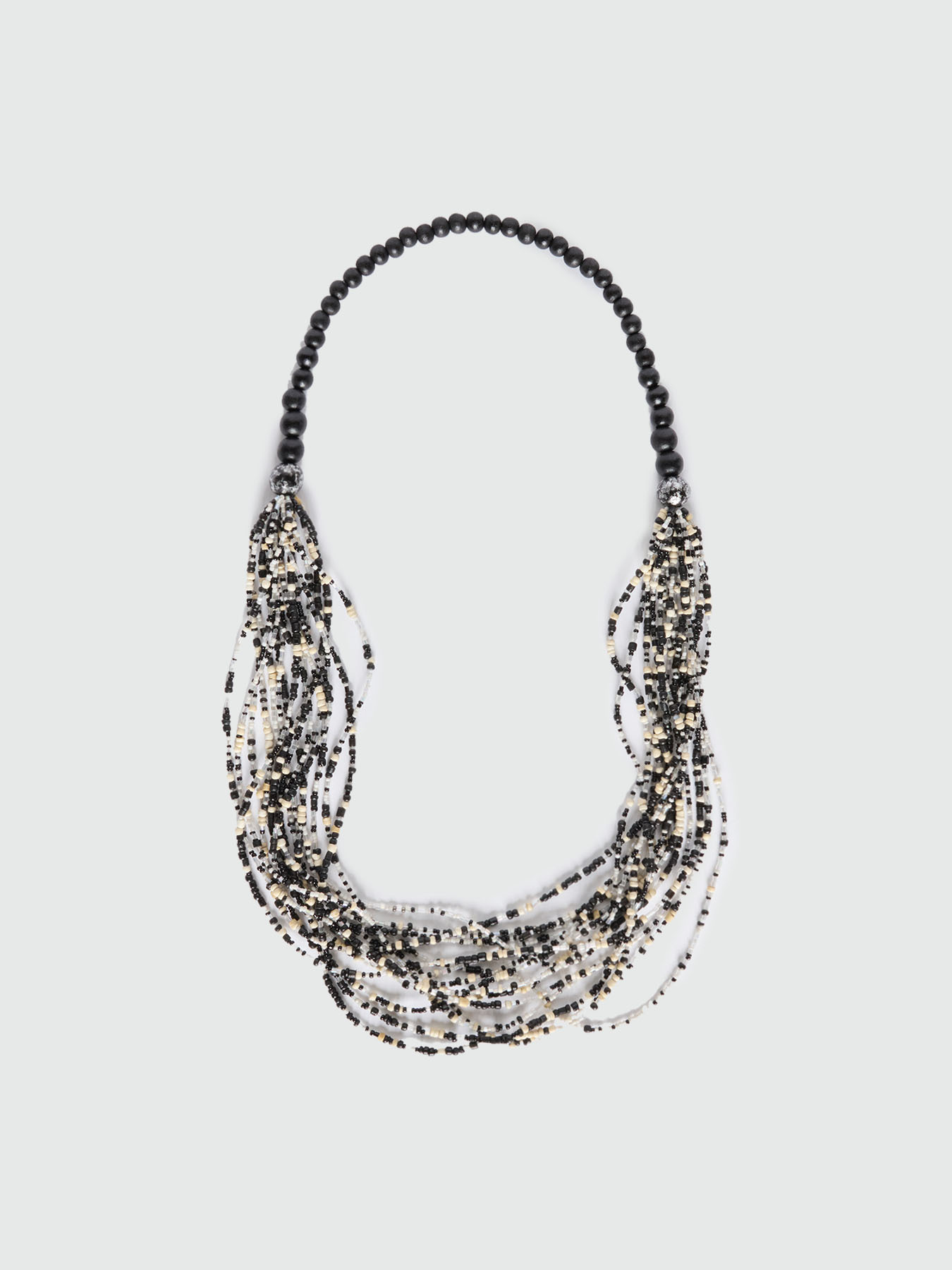 Collier à rangs multiples bicolore image number 1