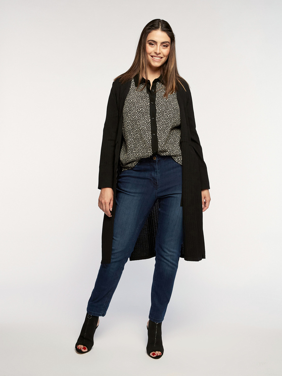 Fiorella Rubino Cardigan lungo con coulisse Donna