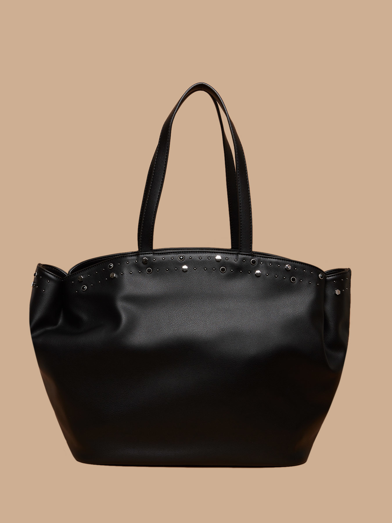 Shopping bag con borchie image number 0