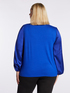 Blusa in raso e jersey image number 1