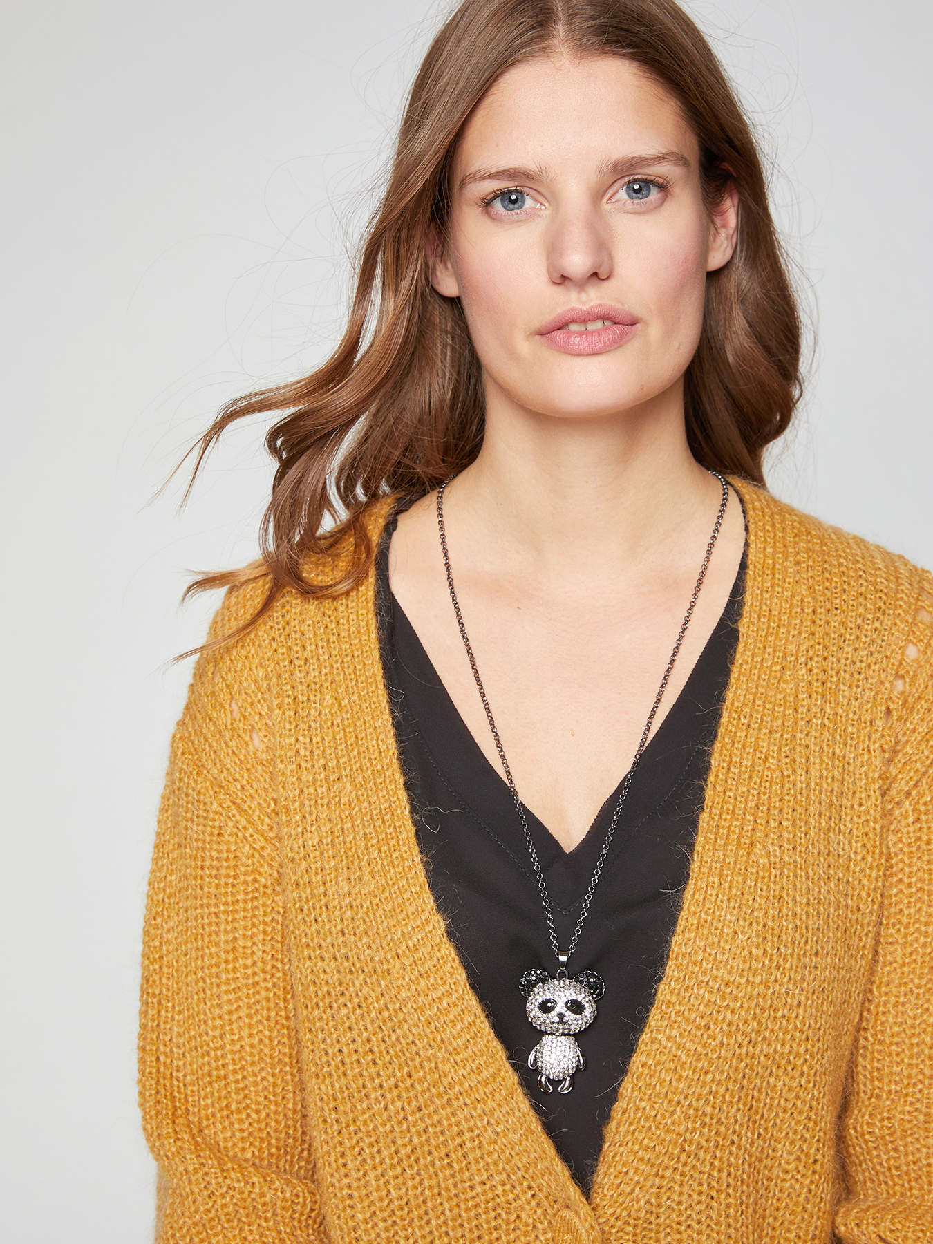 Collana lunga con panda image number 3