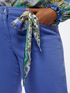 Pantaloni wide leg cropped con foulard image number 3