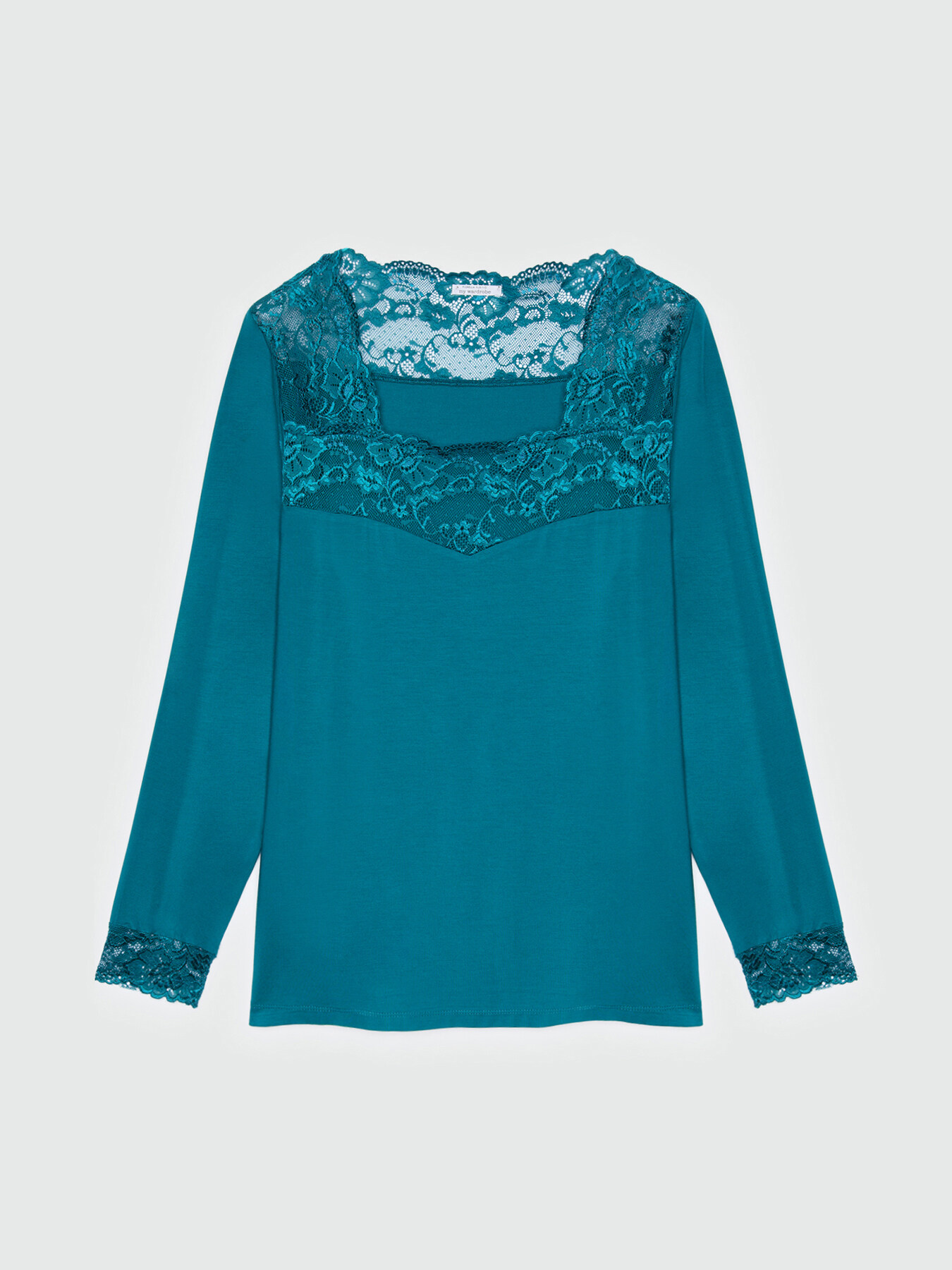 T-shirt with lace image number 4