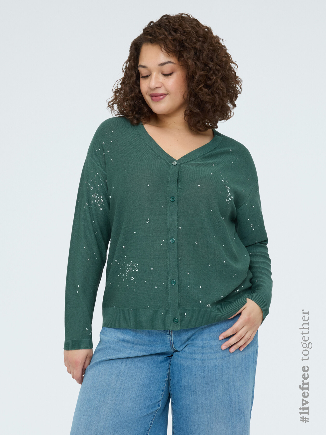 Cardigan mit leuchtenden Applikationen image number 0
