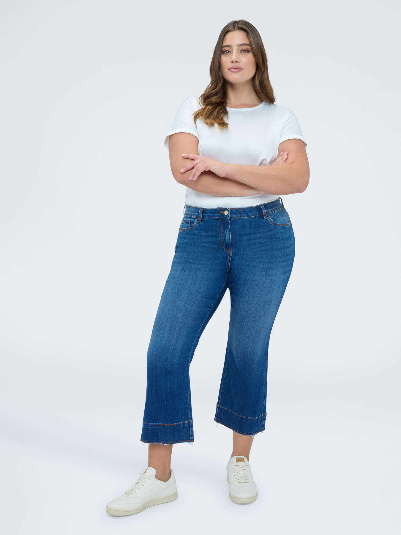 Jean Kick Flare lavage bleu effet washed image number 4