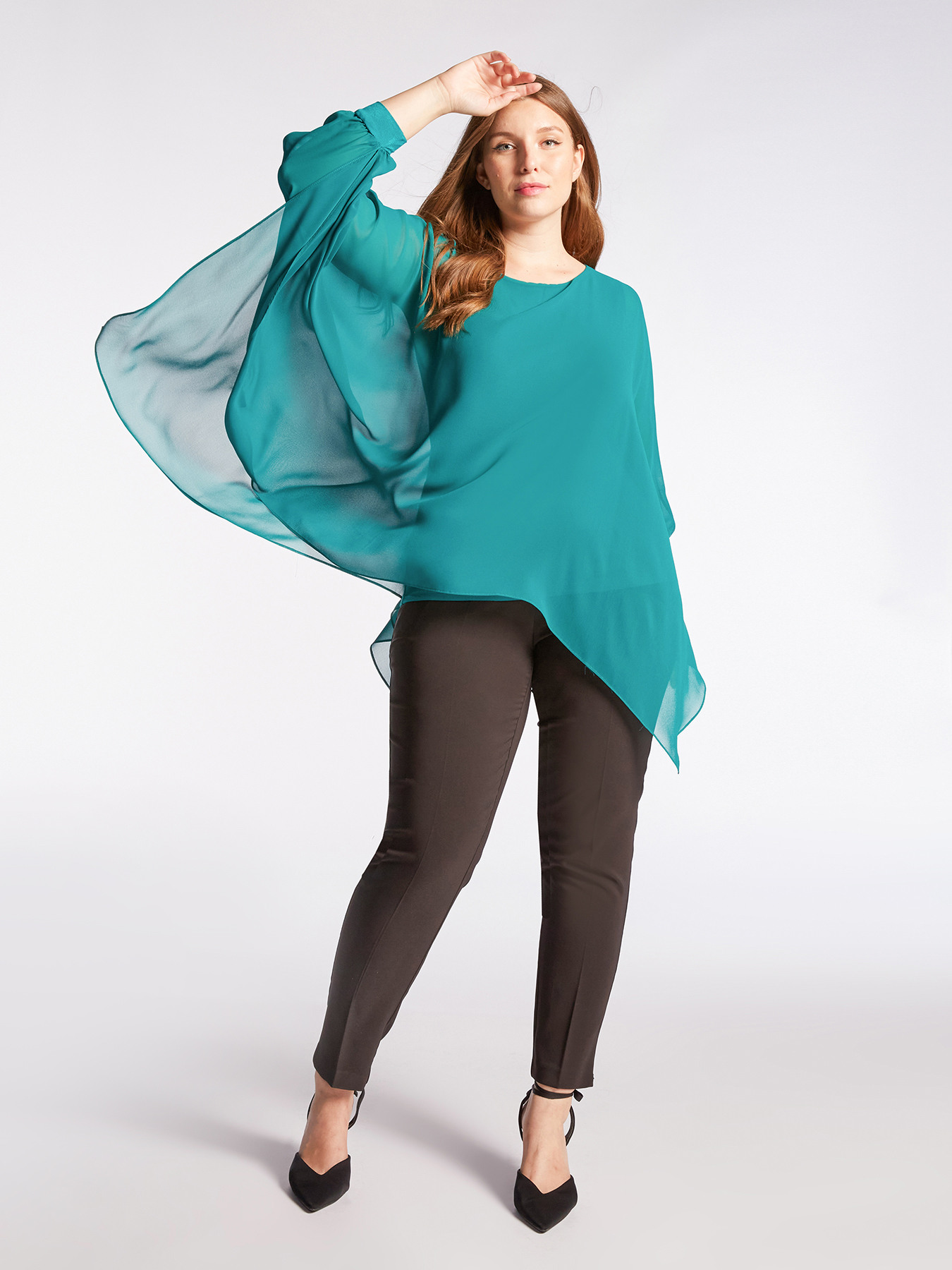 Pantaloni dritti in tessuto tecnico image number 0