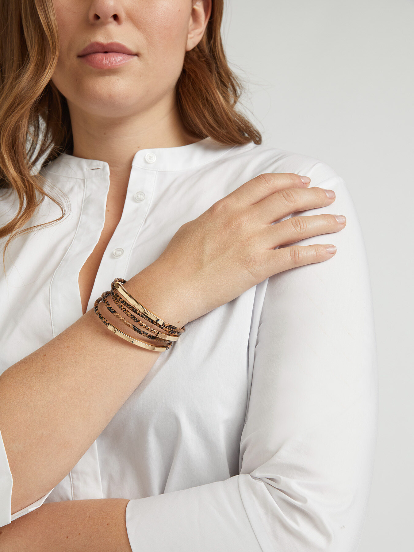 Multi-strand bracelet with loops image number 0