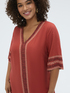 Caftan with ethnic print image number 2
