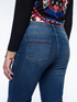 Slim Cropped Jeans Ambra mit Stickerei image number 4