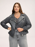 Veste biker avec poignets en tricot extensible image number 0