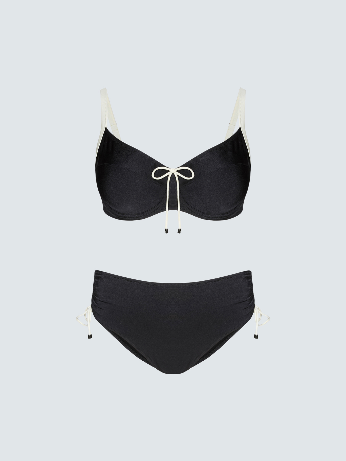 Two-piece bikini with contrasting details image number 5