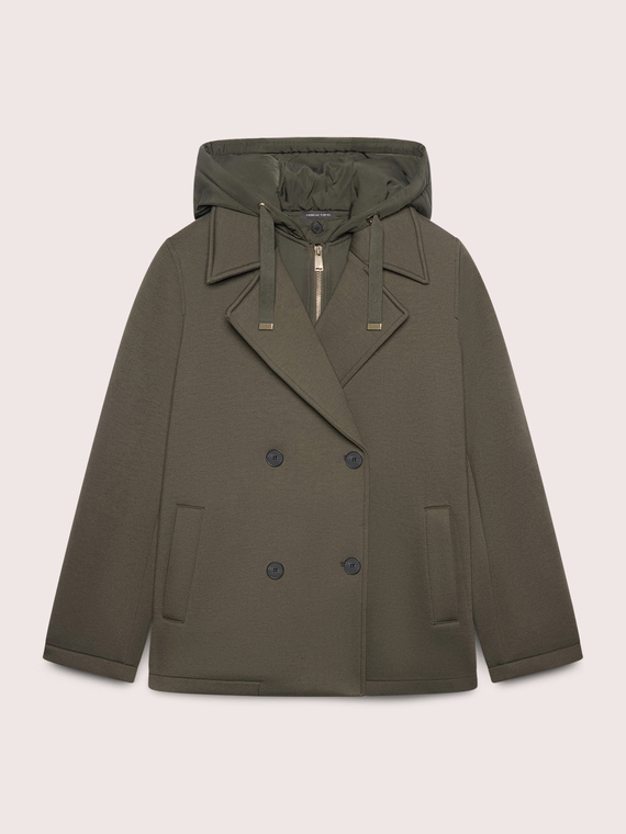Giacca doppiopetto con davantino rimovibile