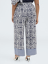 Pantaloni Wide Leg in viscosa image number 1