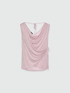 Lurex top with draping image number 4