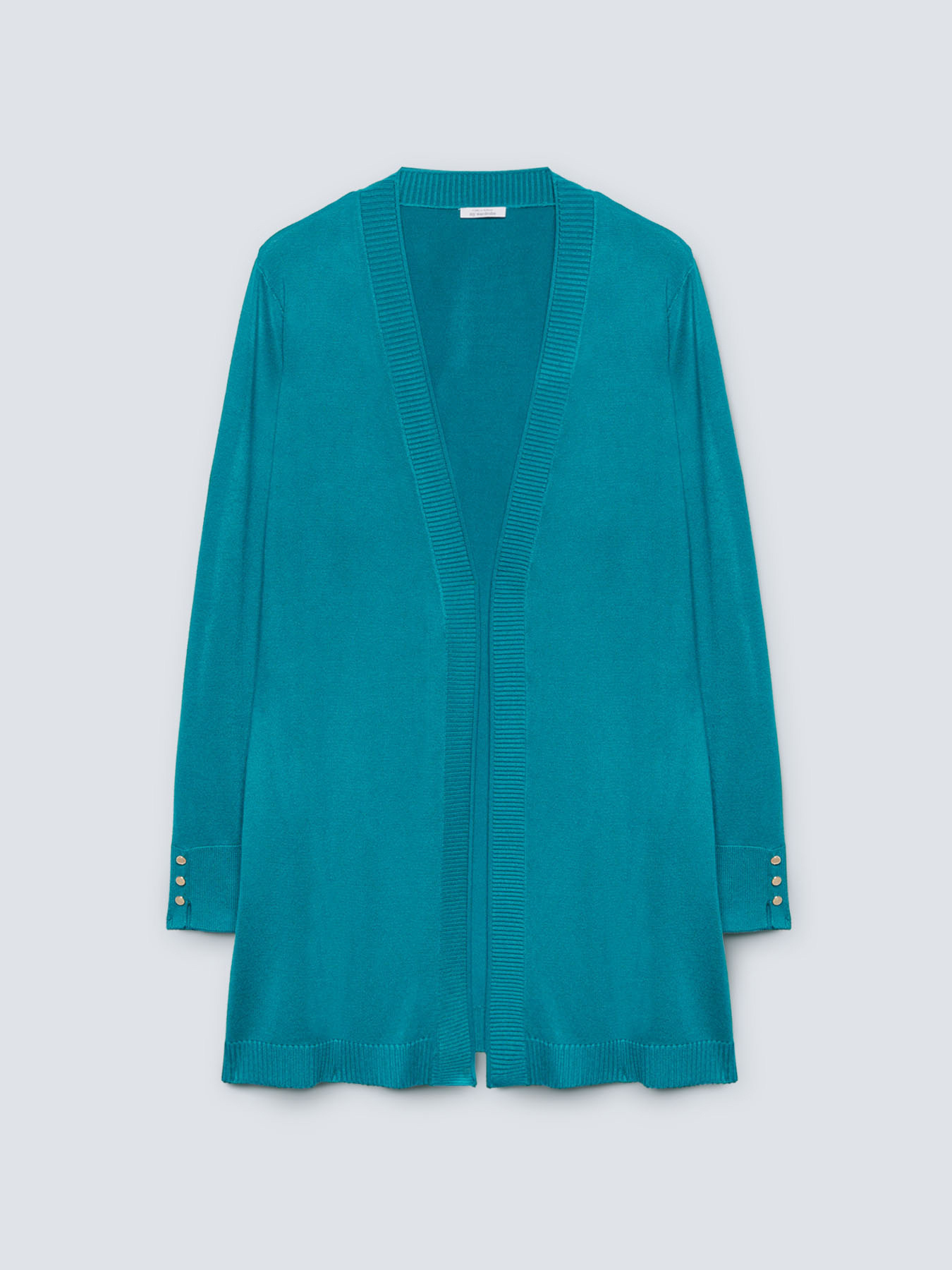 Long open front cardigan image number 4