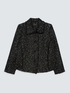 Sequin jacket with frayed details image number 4