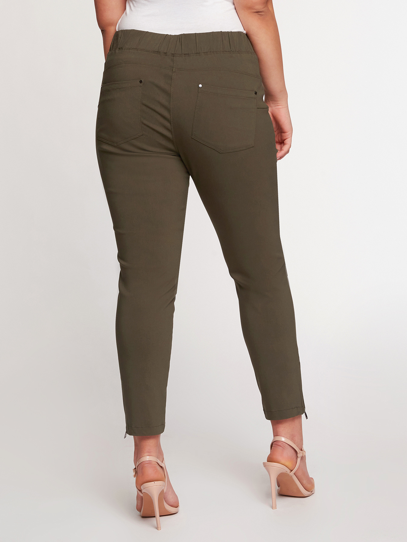 Jeggings mit Rei&szlig;verschluss am Abschluss image number 1