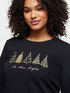 Sweatshirt mit gestickten Weihnachtsb&auml;umen image number 2