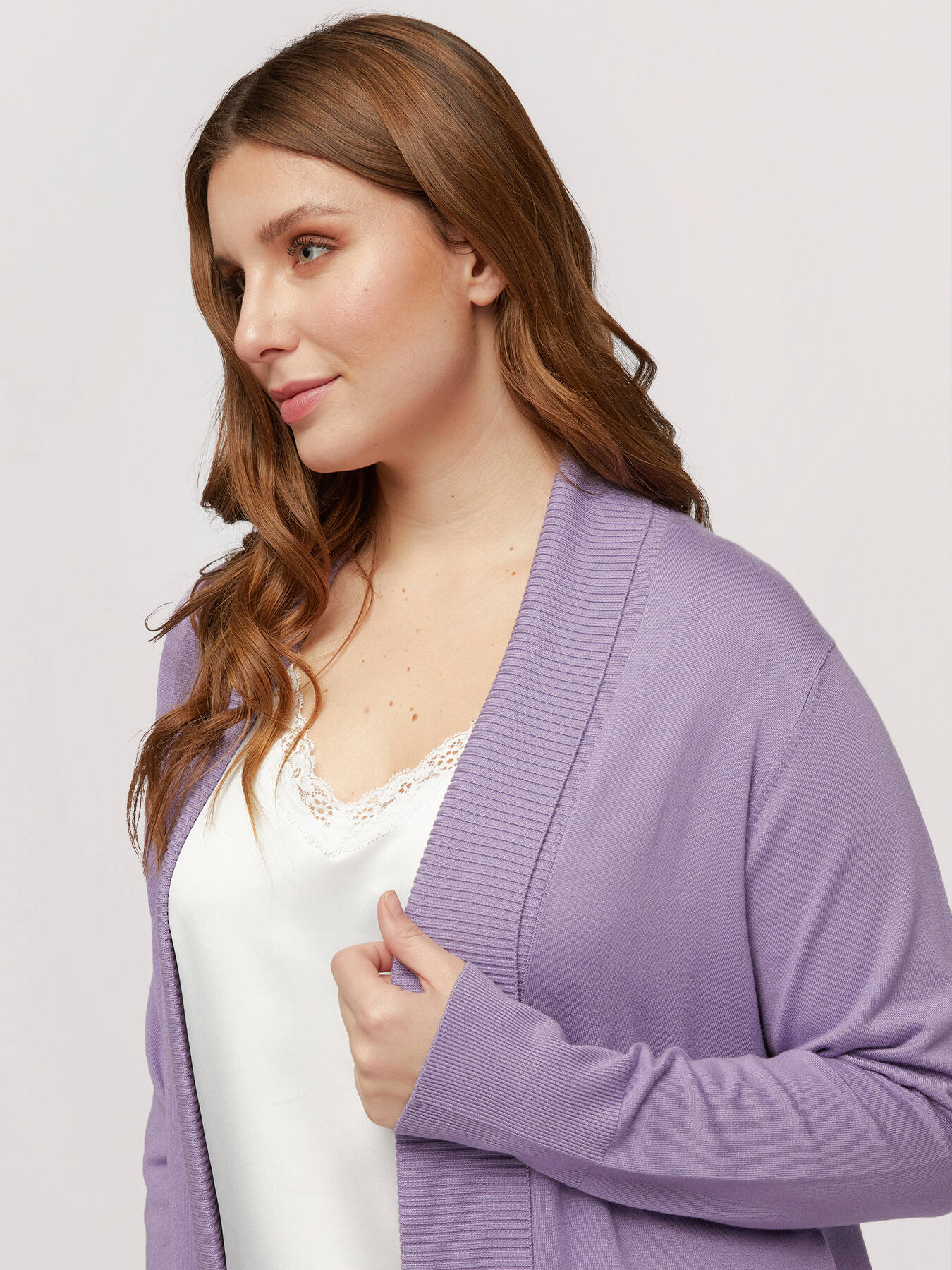 Cardigan lungo in viscosa comfort image number 1