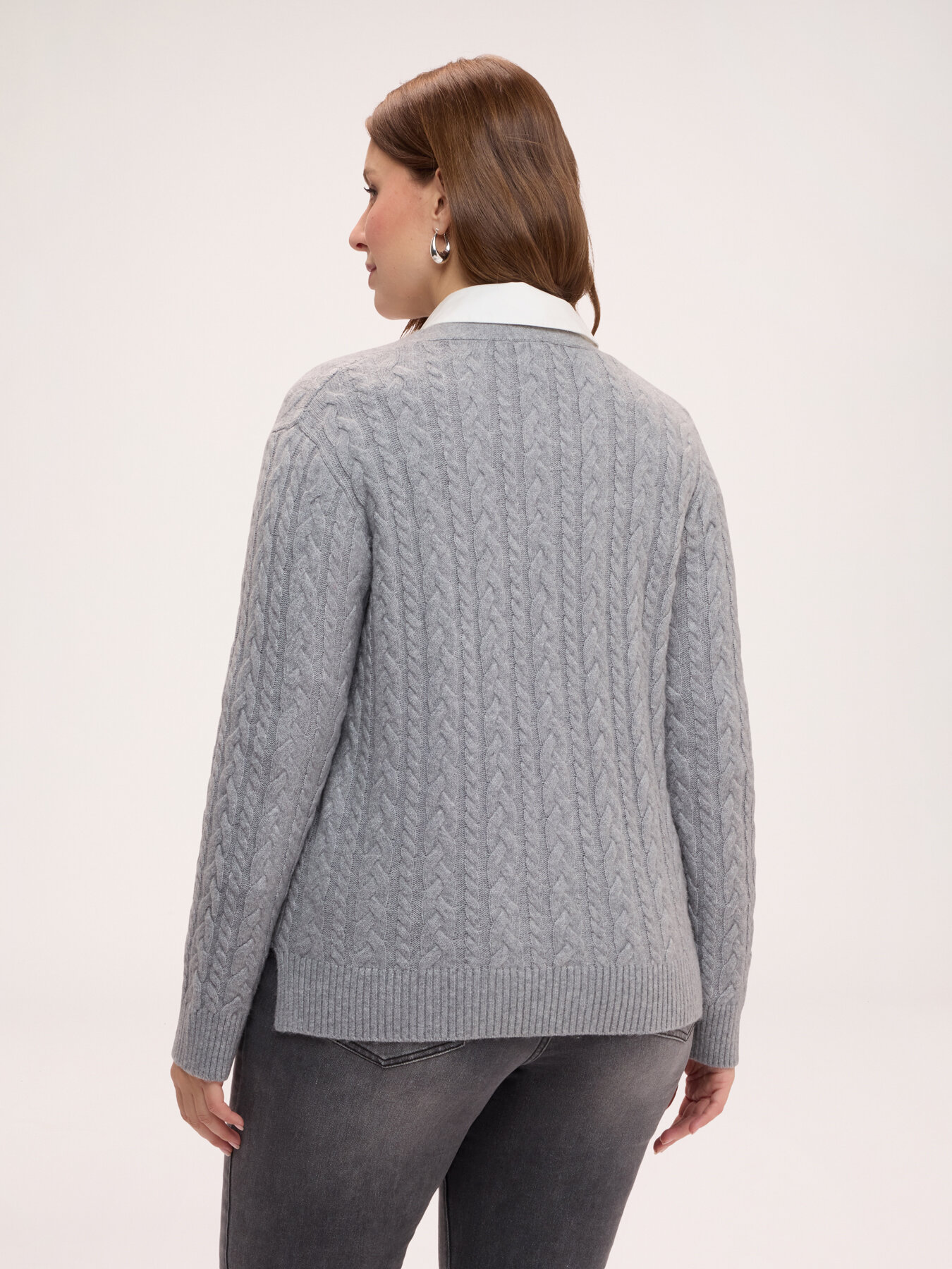 Cardigan mit kleinem Zopfmuster image number 1