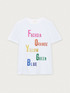 T-shirt with coloured lettering image number 3
