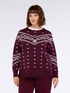 Jacquard sweater with bandana pattern image number 0