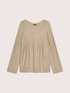 Zopfstrickpullover mit Mikropailletten image number 4