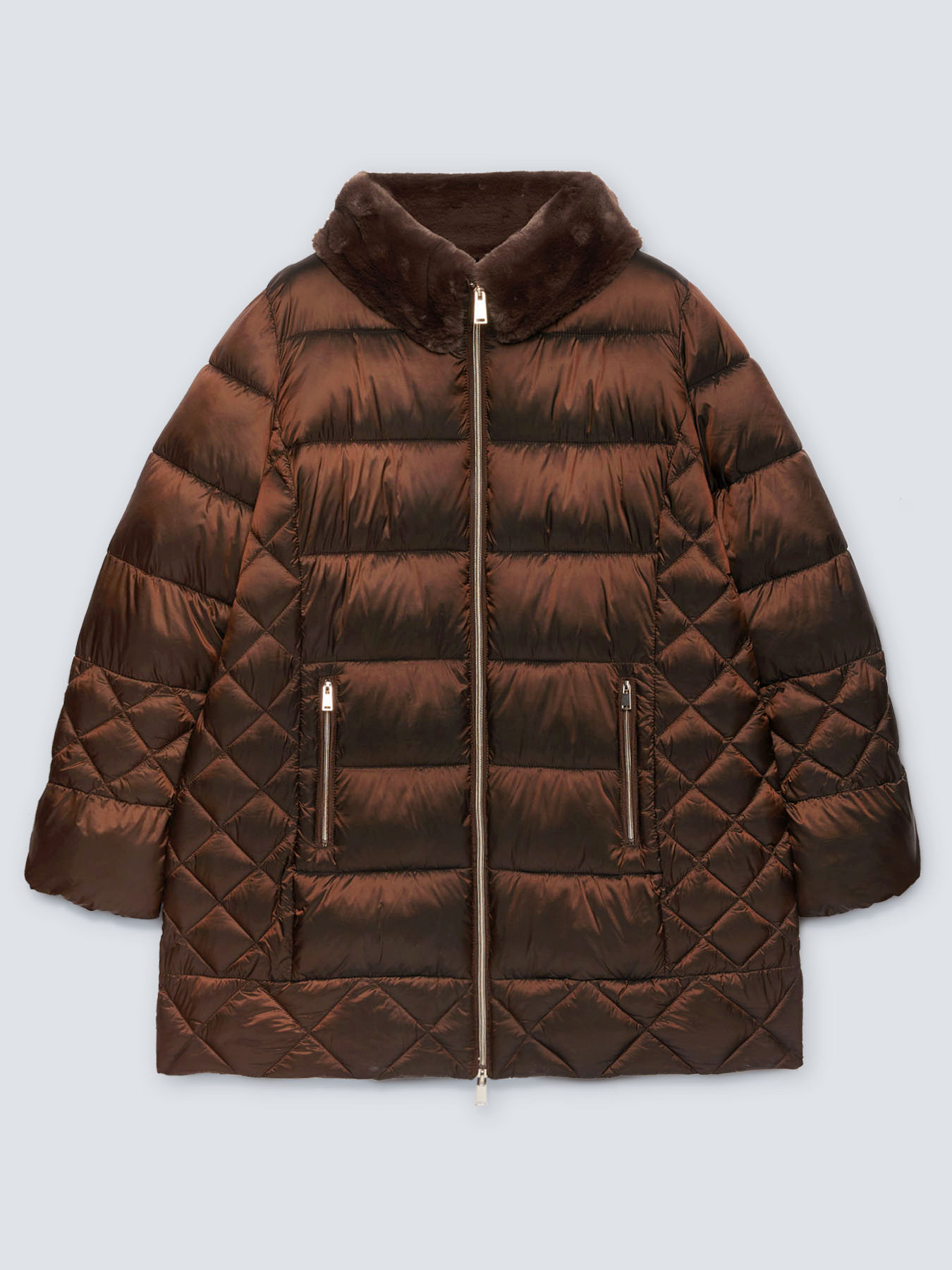 Doudoune matelass&eacute;e avec col souple image number 4